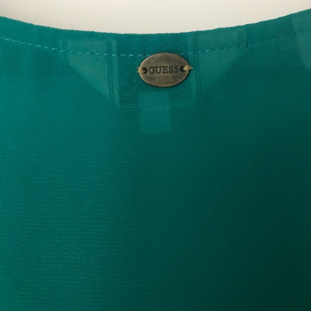 Guess Sheer Tribal Stitch Top - Picture 3 of 5